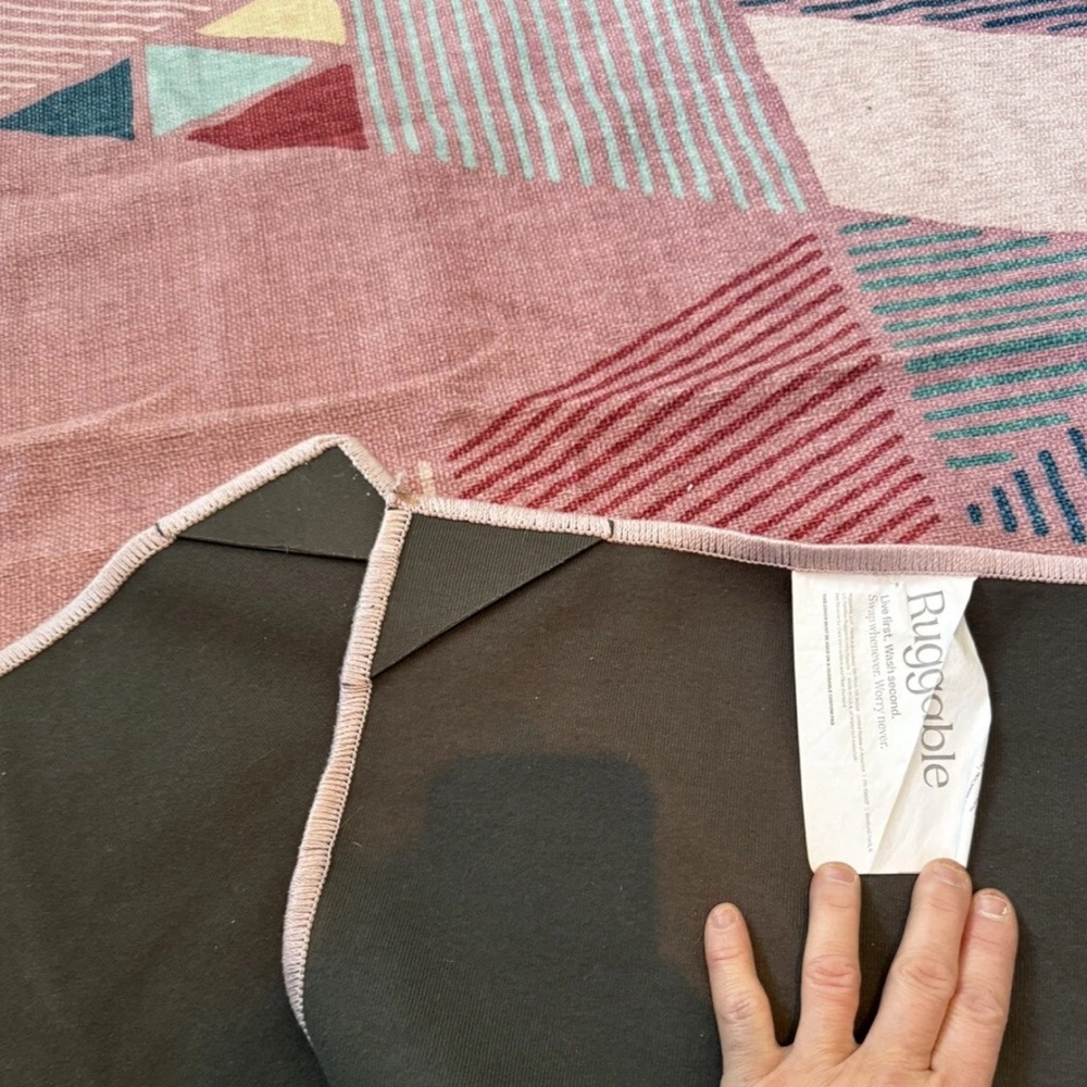 Ruggable Geometric Pattern 4x6 - Rug Only - Picture 3 of 5